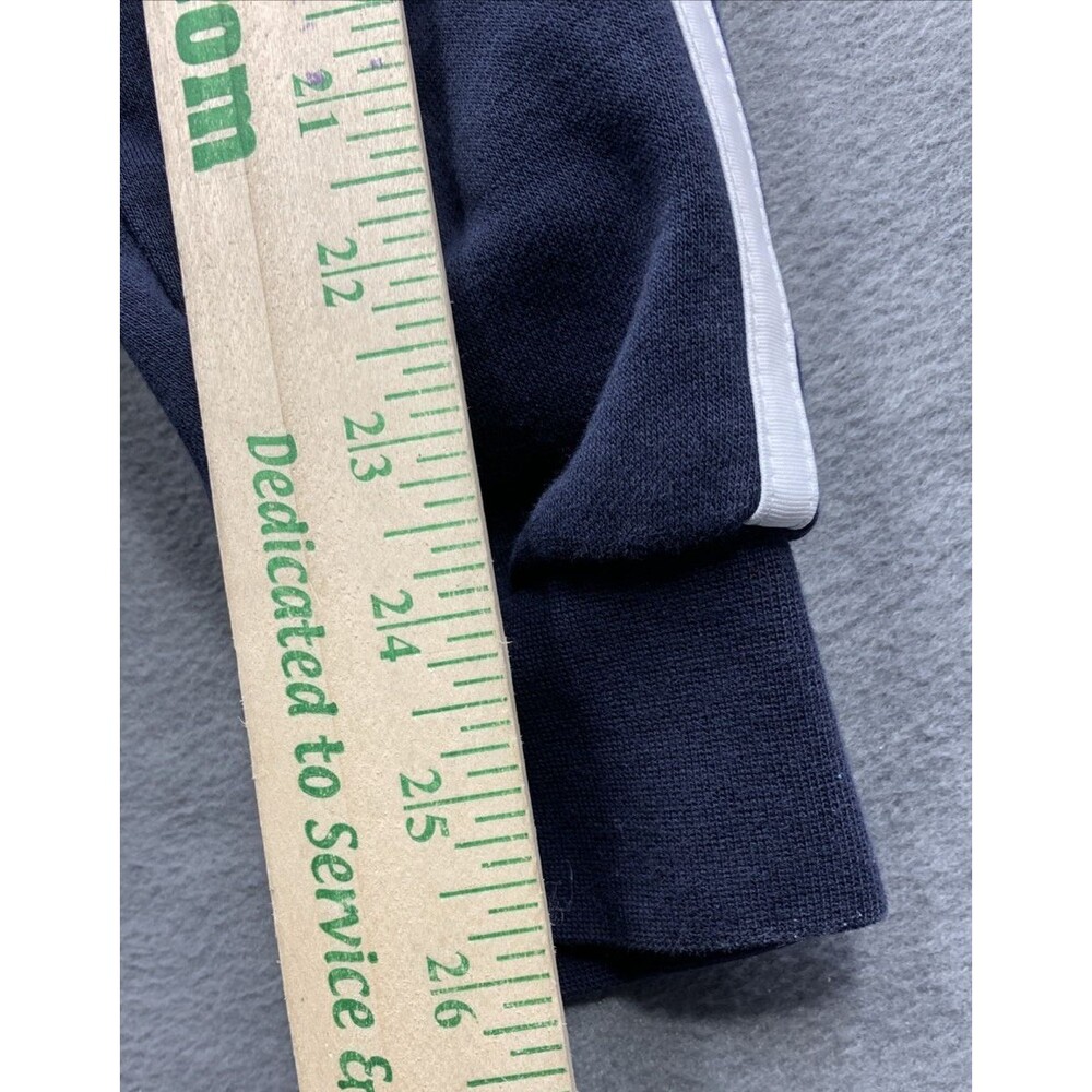 Adidas Authentic Athletic Wear Pullover Sweaters Mens Navy Blue Printed Large - Picture 7 of 15